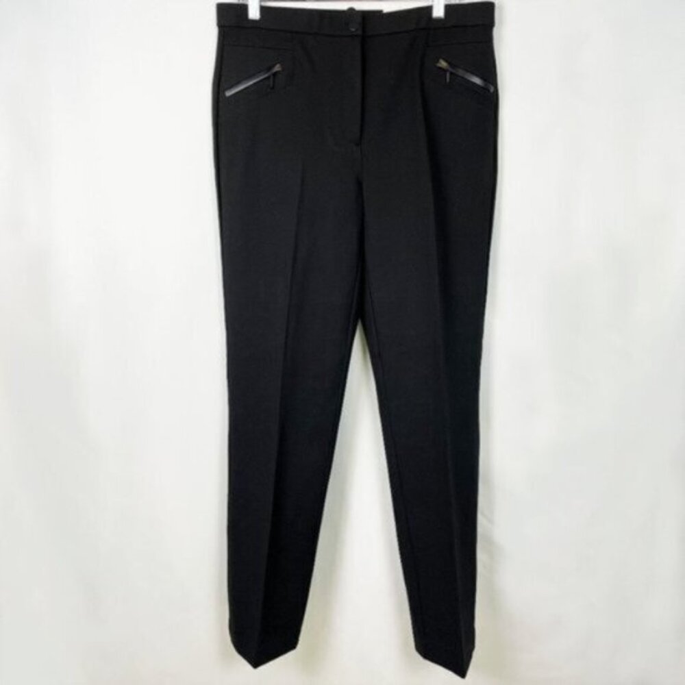 Laura Pants Women’s Black Comfort Waist High Rise Shaped Hips Straight Leg Pants